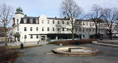 Moss Hotel 2014 sett fra Kirketorget. Fotograf: Bjørn Wisth
